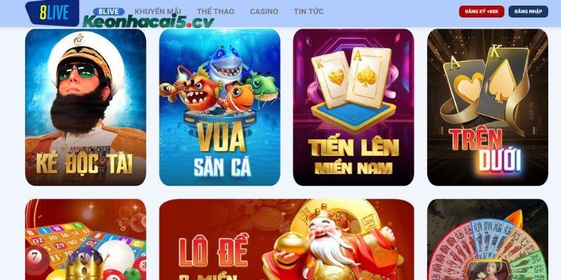 8LIVE luôn nằm trong top những nhà cái chất lượng và có độ an toàn cao trên thị trường