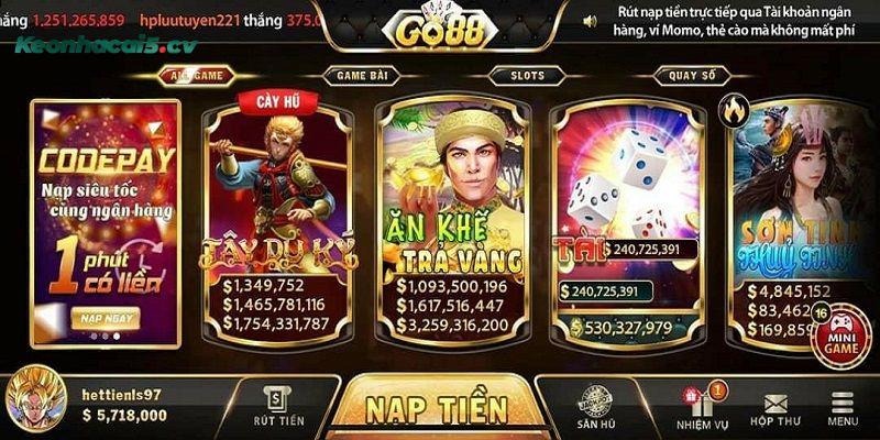 Khám phá kho sản phẩm chủ lực của nhà cái