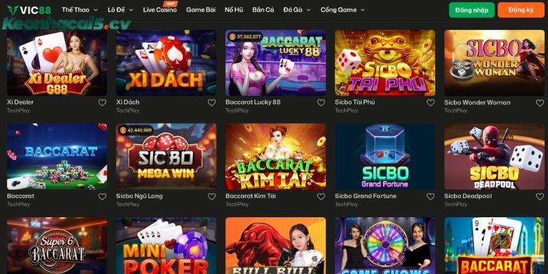 Nhà cái nổi tiếng với hệ thống game bài đa dạng, đồ họa sắc nét và âm thanh chất lượng cao