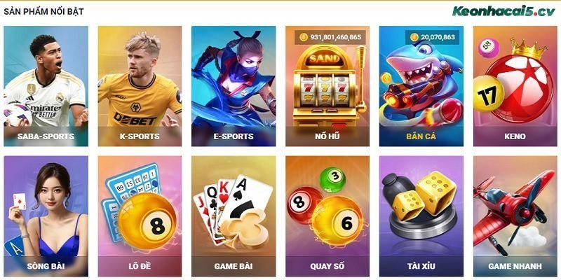 Chất lượng game đa dạng và trải nghiệm người dùng cao cấp